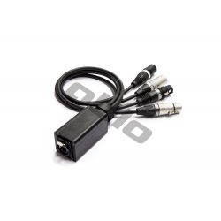 Stagebox  spliter MINI RJ45 + 4x XLR kablowe